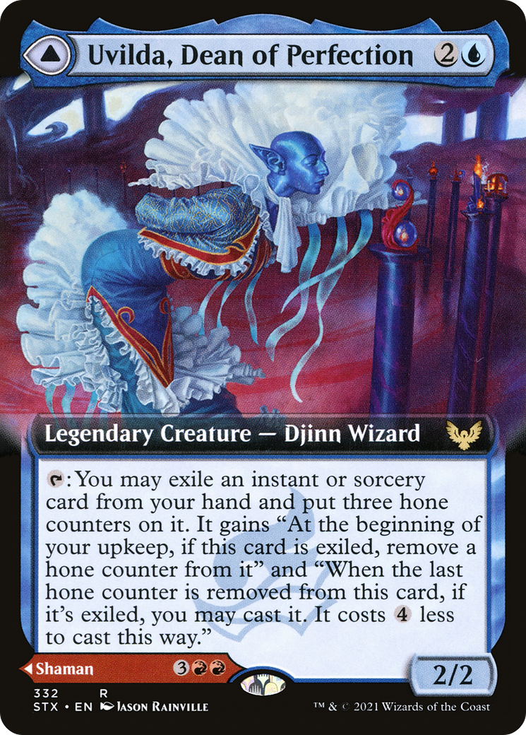 Image of Uvilda, Dean of Perfection (Extended Art) (STX-332) - Strixhaven: School of Mages: (Extended Art) Foil