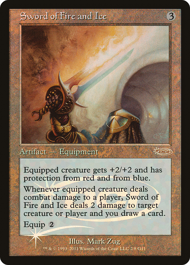Image of Sword of Fire and Ice (JDG-002) - Judge Gift Cards 2011 Foil