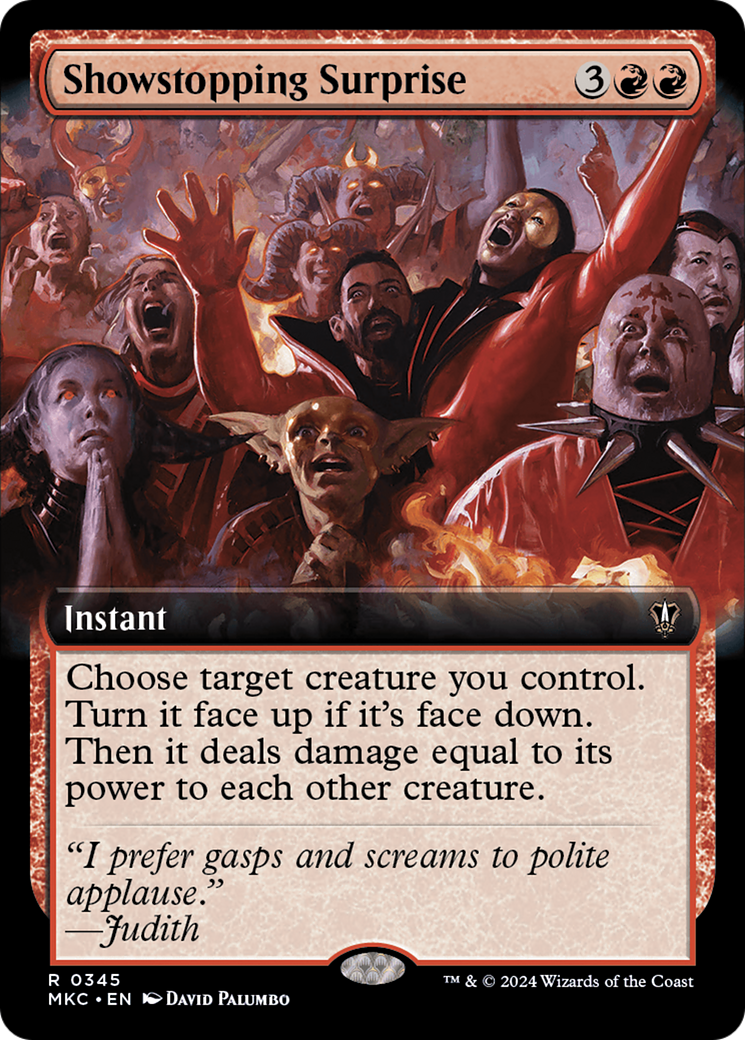 Image of Showstopping Surprise (Extended Art) (MKC-345) - Murders at Karlov Manor Commander: (Extended Art)