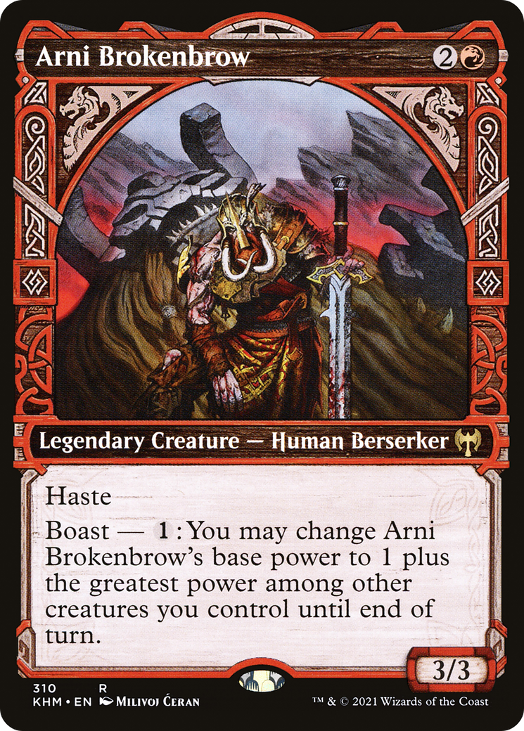 Image of Arni Brokenbrow (Showcase) (KHM-310) - Kaldheim: (Showcase) Foil
