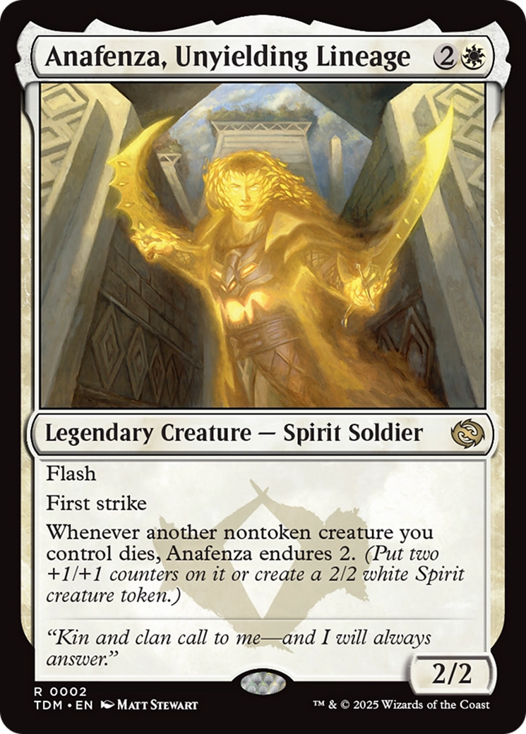 Image of Anafenza, Unyielding Lineage (TDM-002) - Tarkir: Dragonstorm