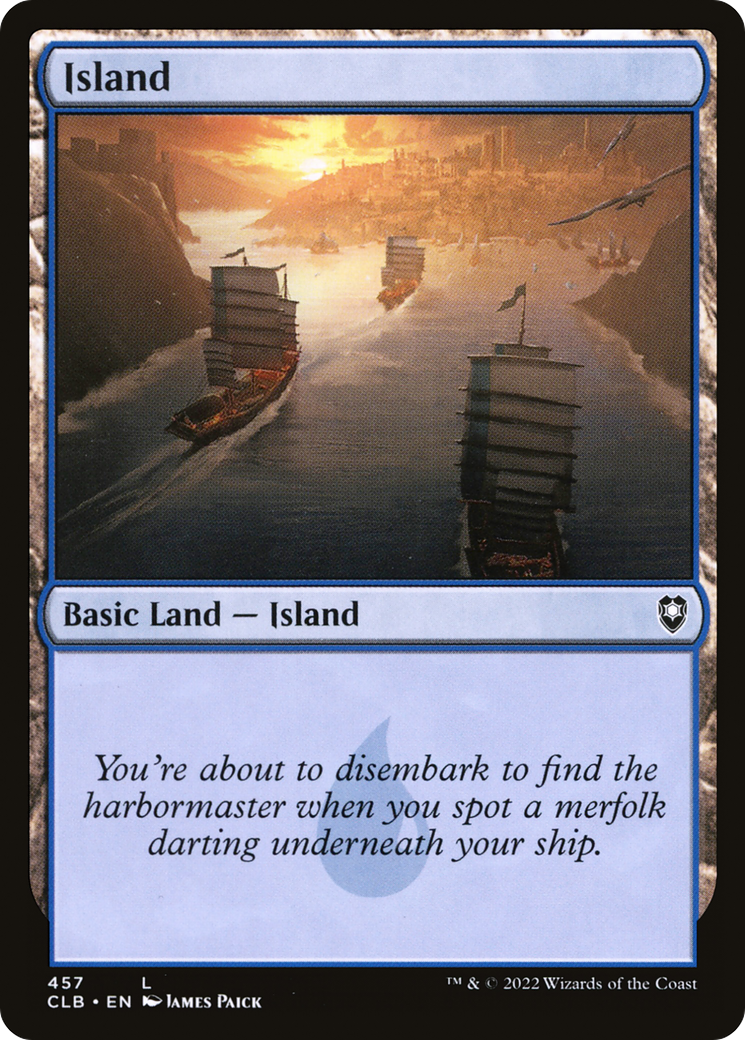 Image of Island (457) (CLB-457) - Commander Legends: Battle for Baldur's Gate