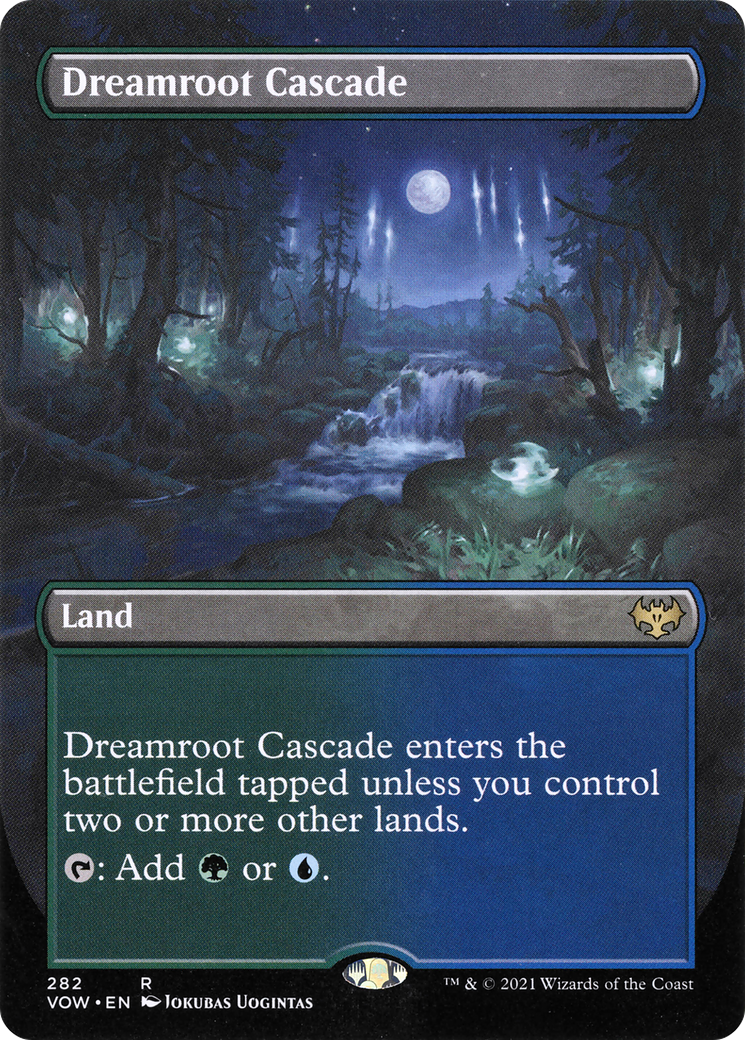 Image of Dreamroot Cascade (Borderless) (VOW-282) - Innistrad: Crimson Vow (Borderless) Foil