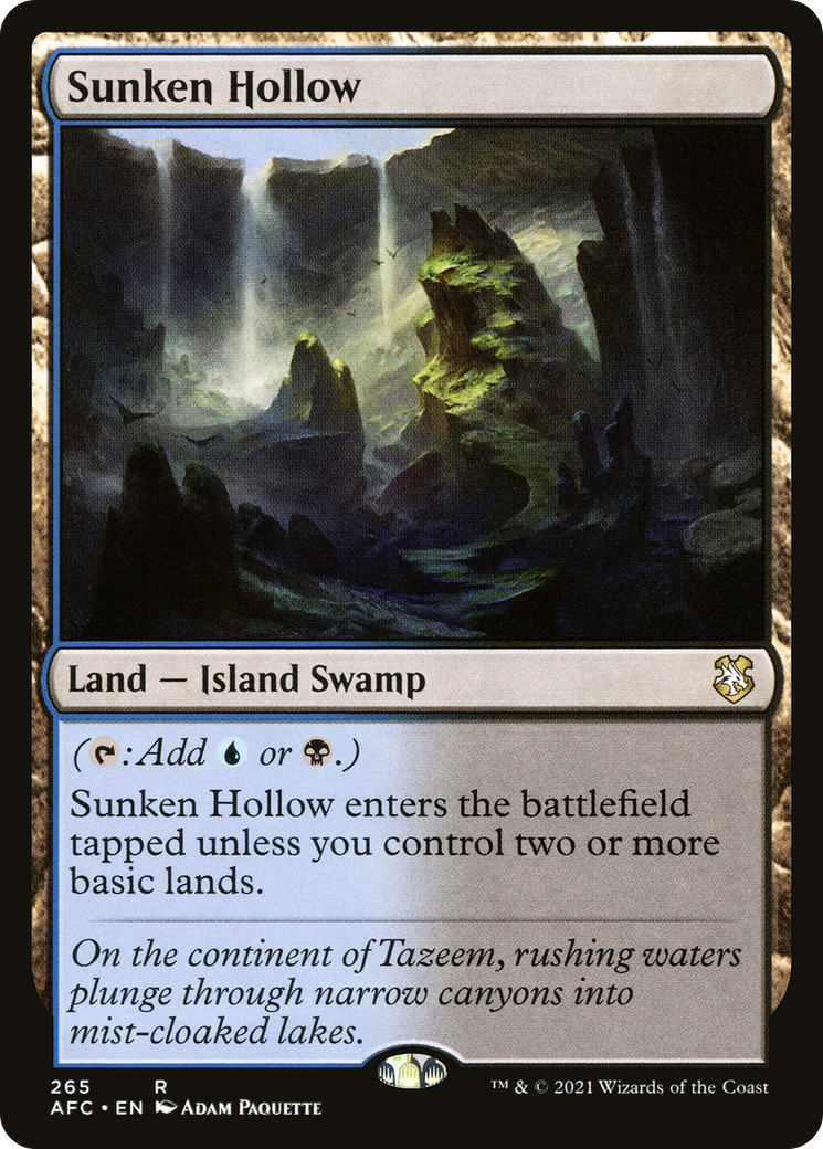 Image of Sunken Hollow (AFC-265) - Forgotten Realms Commander