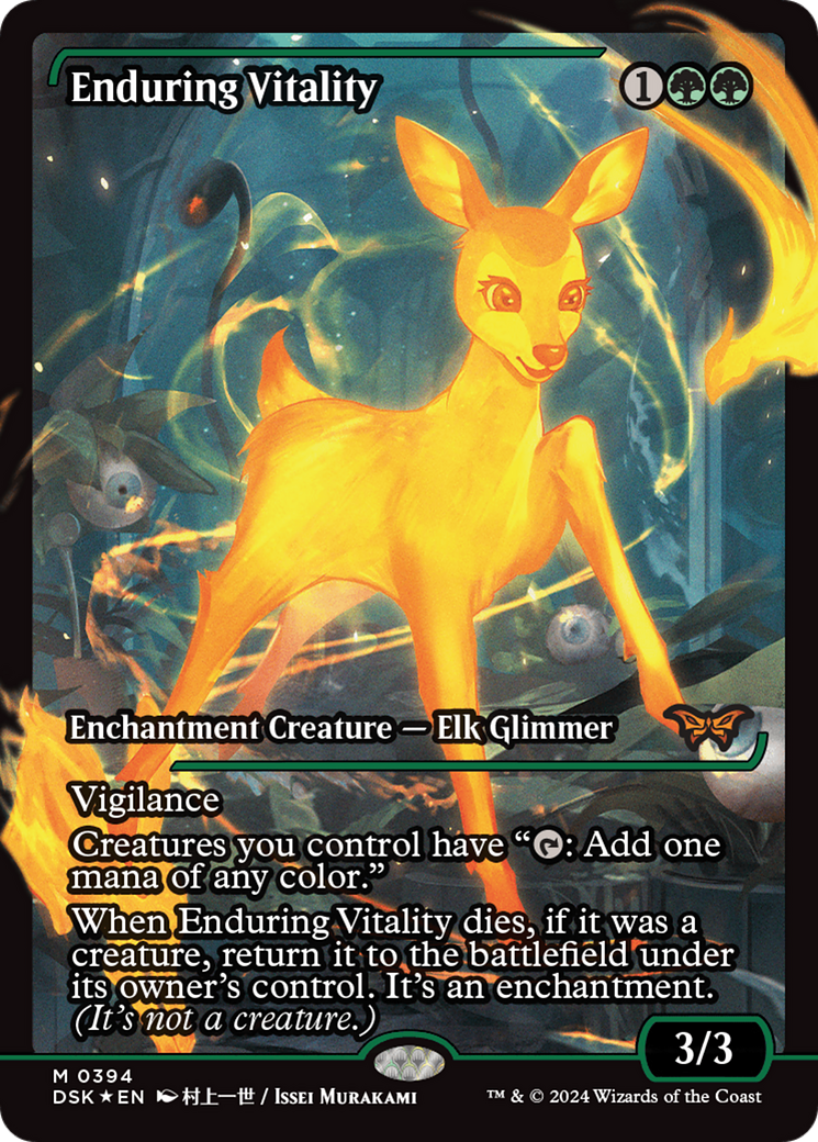 Image of Enduring Vitality (Showcase) (DSK-394) - Duskmourn: House of Horror: (Showcase) Foil