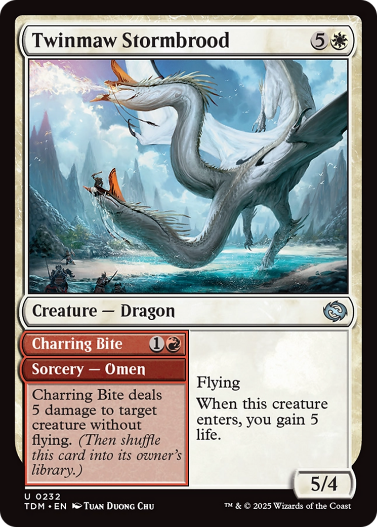 Image of Twinmaw Stormbrood (TDM-232) - Tarkir: Dragonstorm