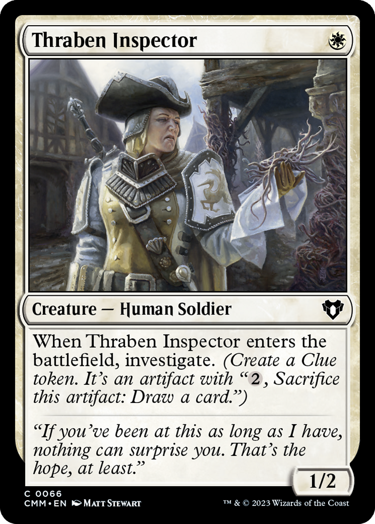 Image of Thraben Inspector (CMM-066) - Commander Masters Foil