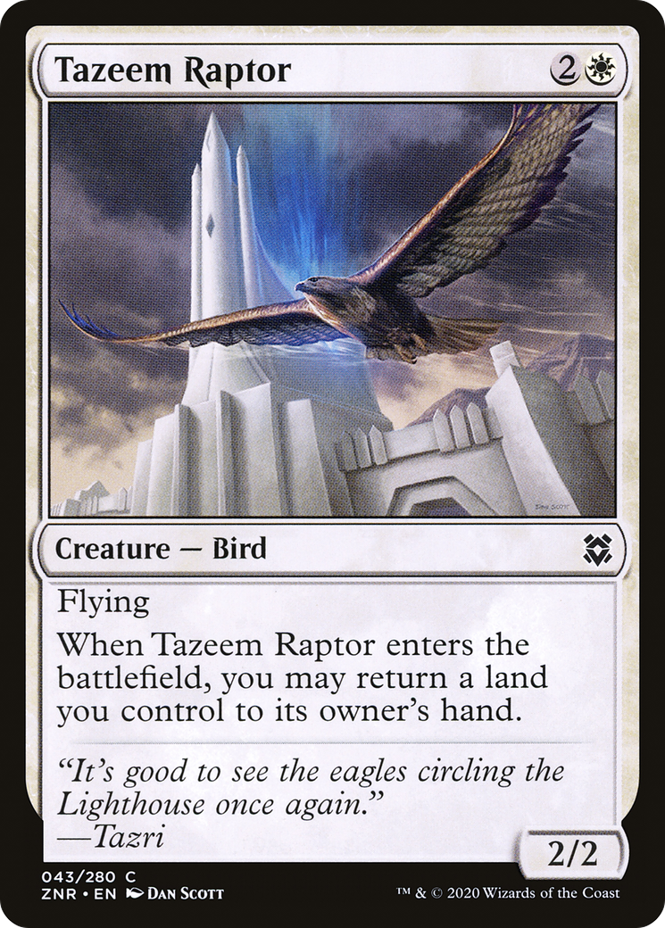 Image of Tazeem Raptor (ZNR-043) - Zendikar Rising