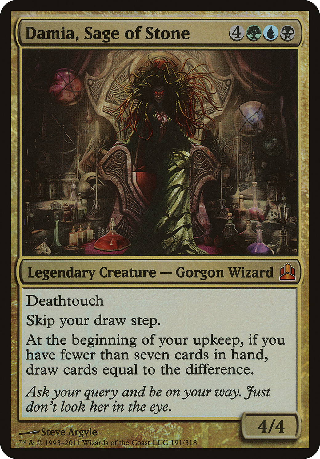Image of Damia, Sage of Stone (Commander) (OVER-191) - Commander 2011 Oversized Foil