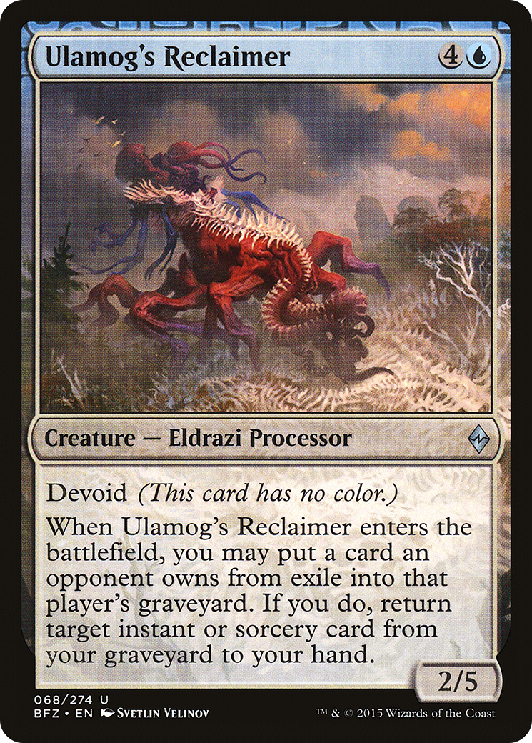 Image of Ulamog's Reclaimer (BFZ-068) - Battle for Zendikar: (devoid)