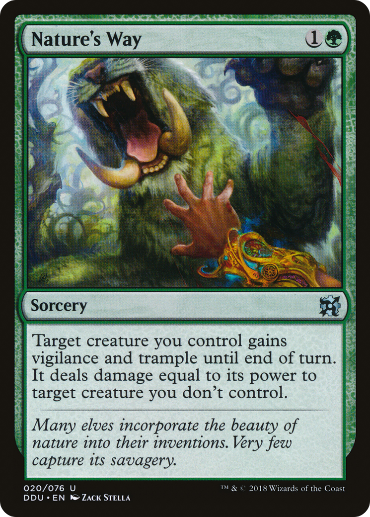 Image of Nature's Way (DDU-020) - Duel Decks: Elves vs. Inventors