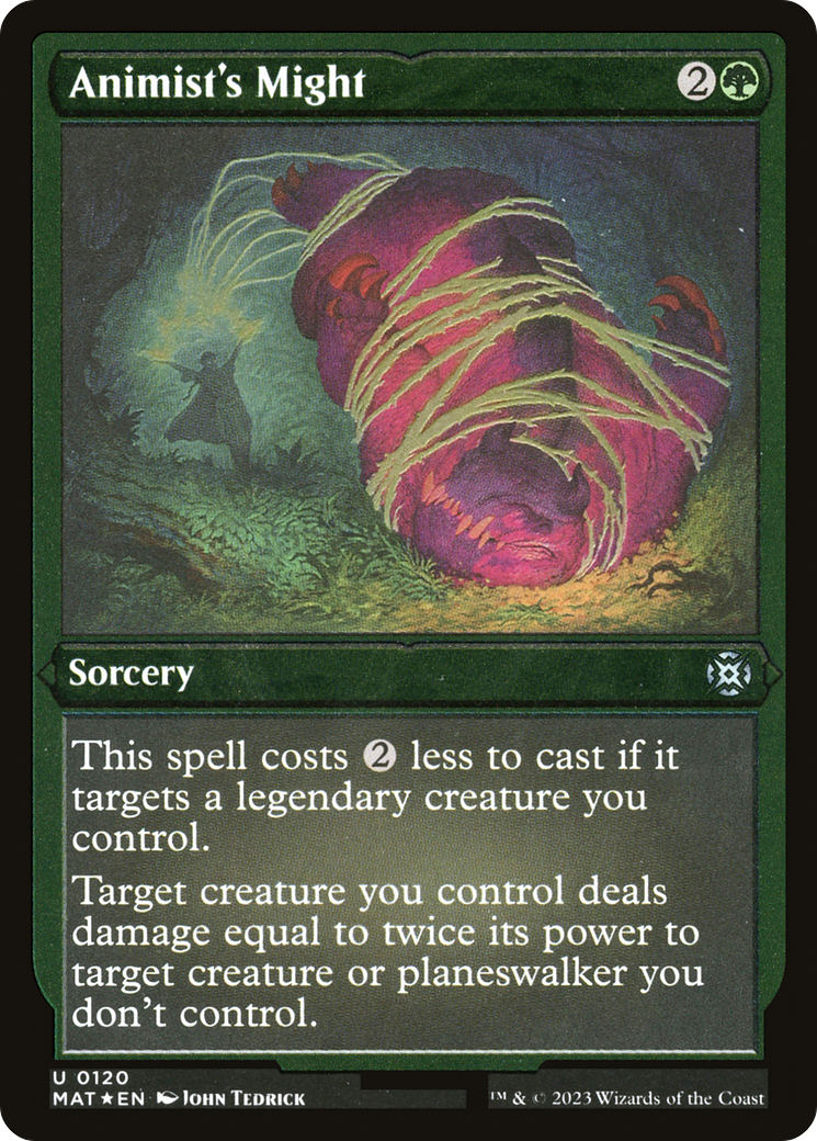 Image of Animist's Might (MAT-120) - March of the Machine: The Aftermath Etched Foil