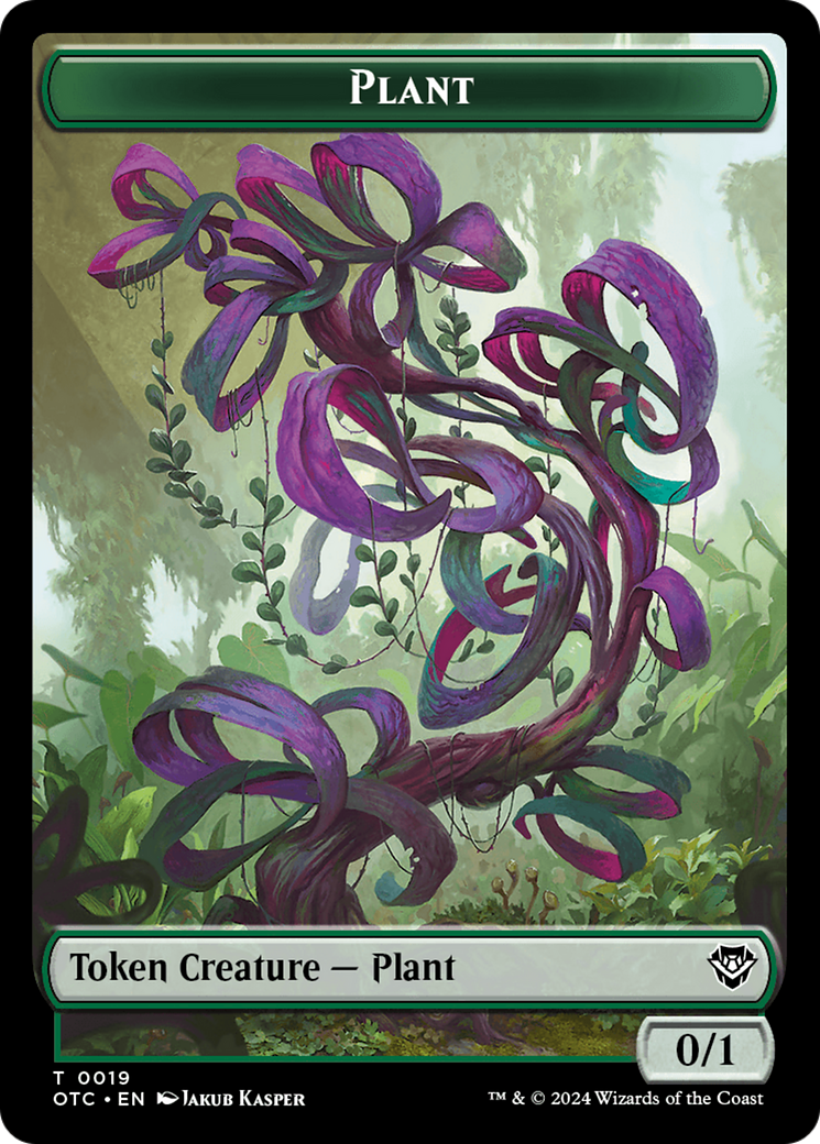Image of Plant (TOTC-019) - Outlaws of Thunder Junction Commander Tokens