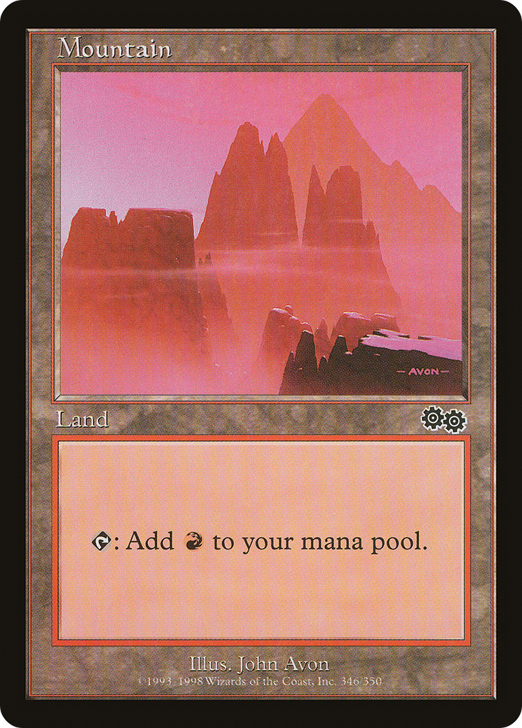 Image of Mountain (346) (USG-346) - Urza's Saga