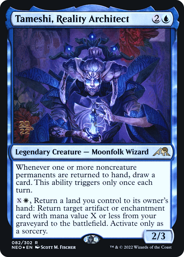 Image of Tameshi, Reality Architect (PRE-082) - Kamigawa: Neon Dynasty Promos Foil