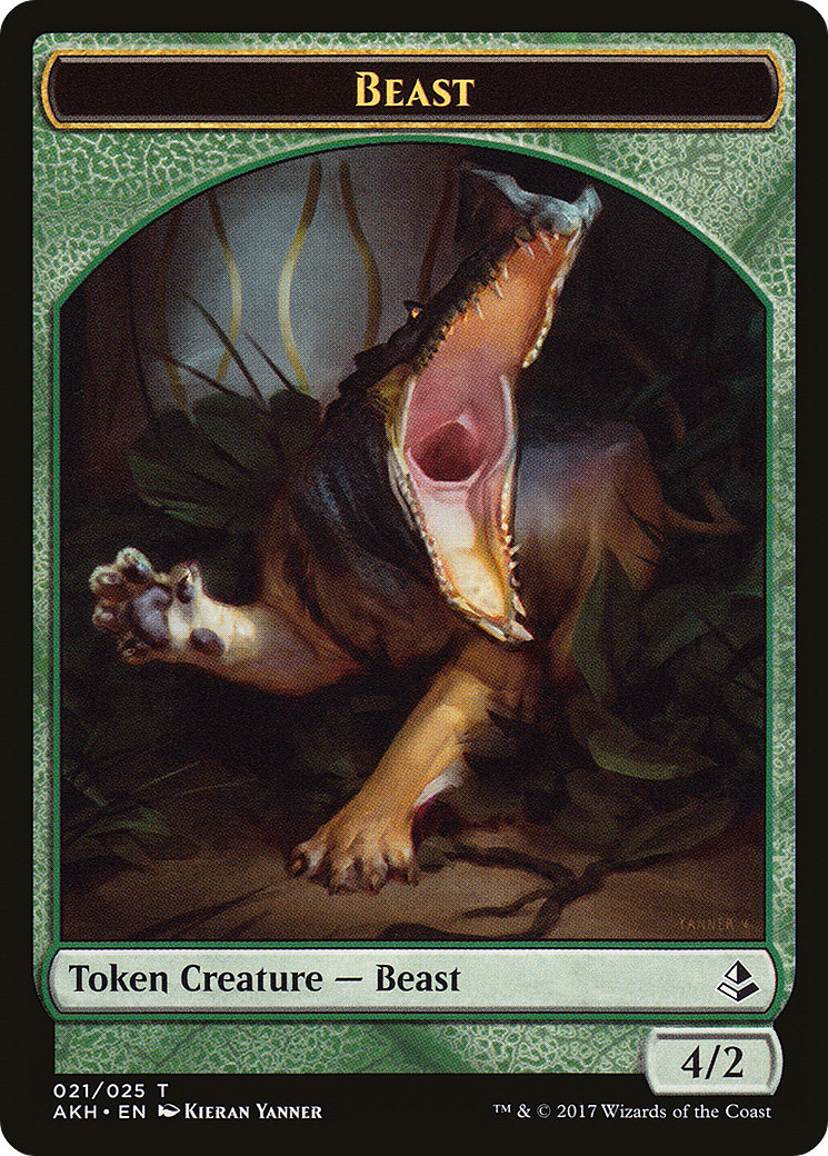 Image of Beast Token (AKH-021) - Amonkhet Tokens