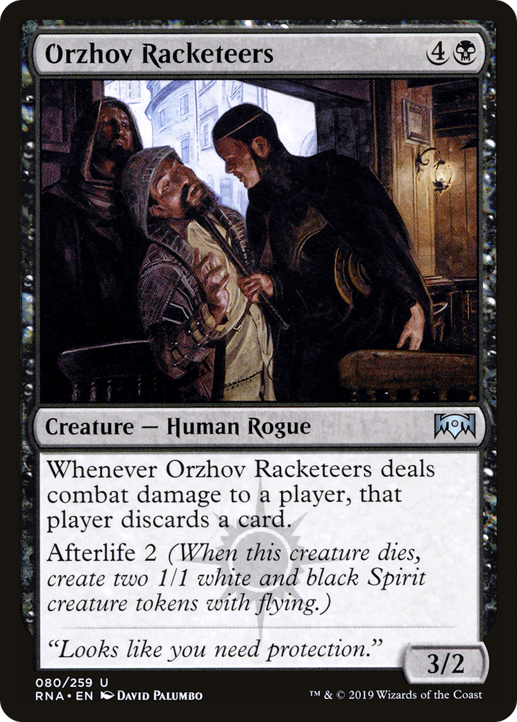 Image of Orzhov Racketeers (RNA-080) - Ravnica Allegiance Foil
