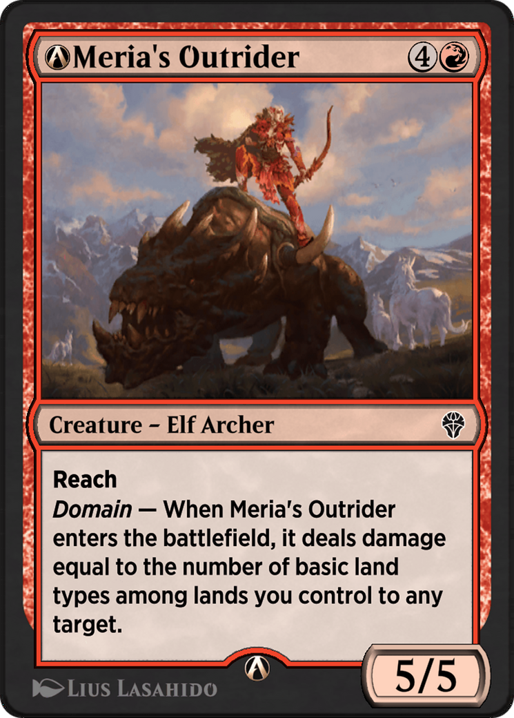 Image of A-Meria's Outrider (DMU-A-138) - Dominaria United