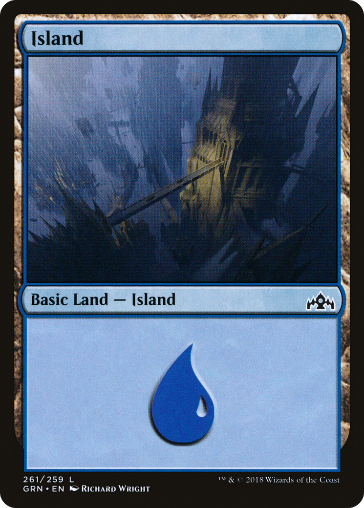 Image of Island (GRN-261) - Guilds of Ravnica