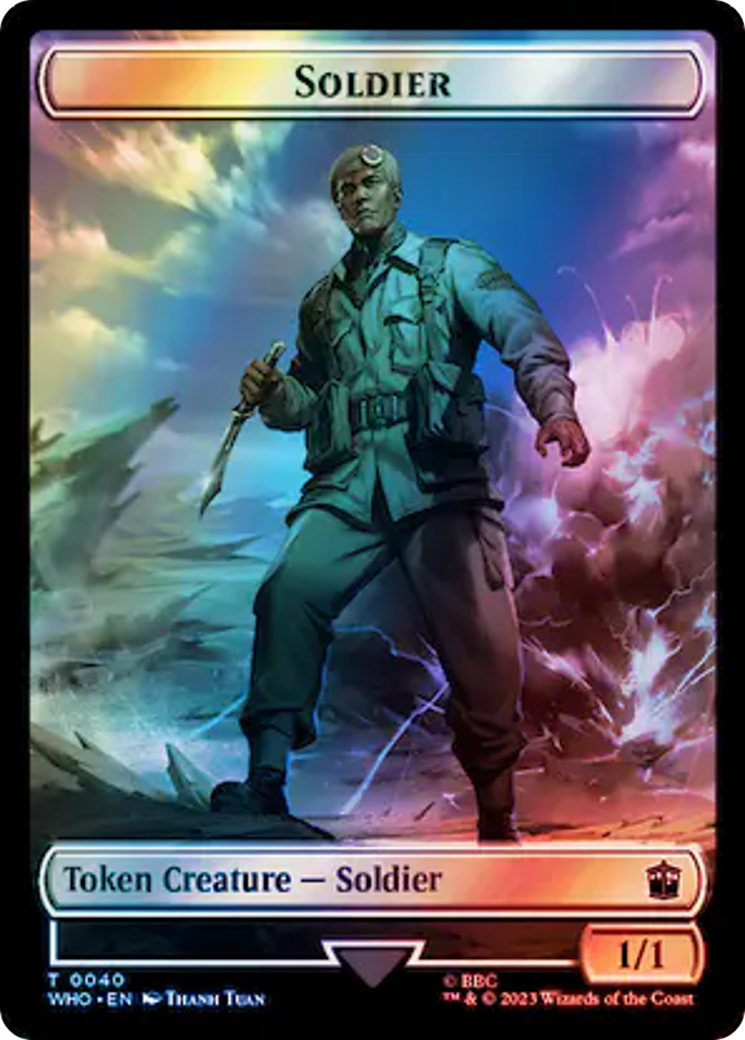Image of Soldier (TWHO-040) - Doctor Who Tokens Foil