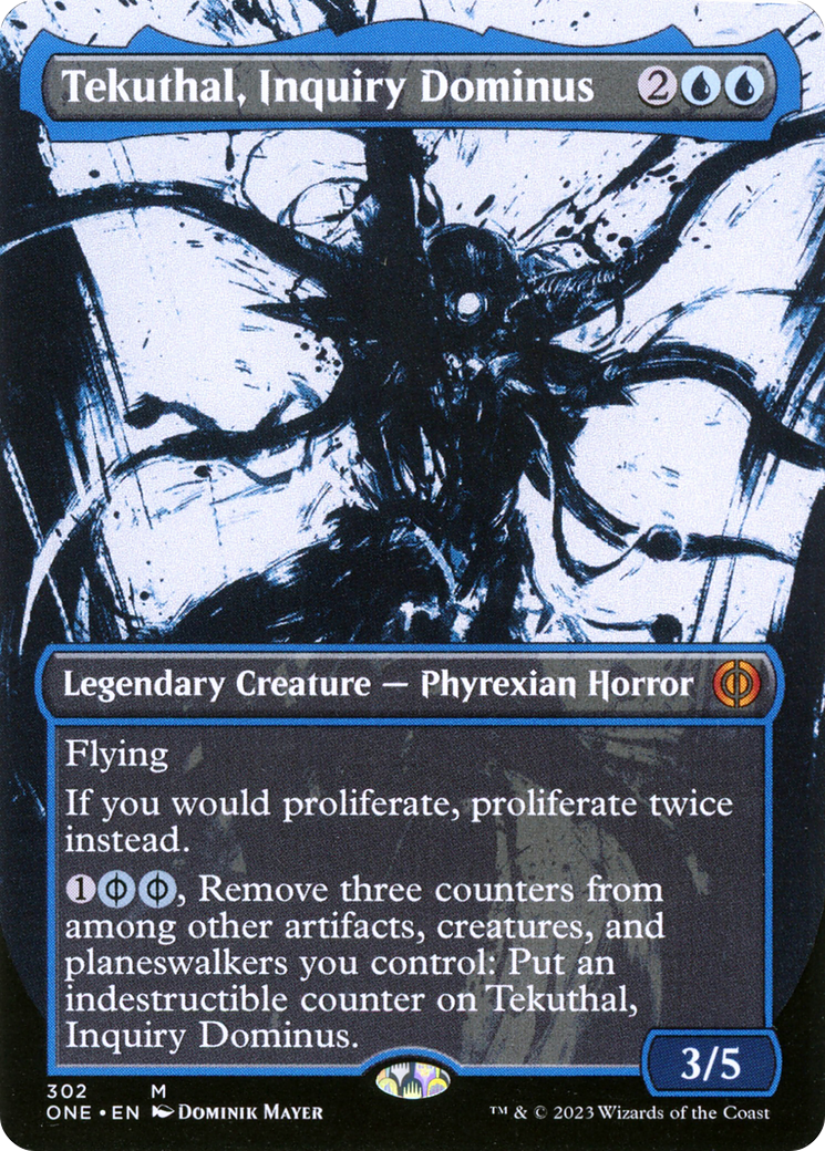 Image of Tekuthal, Inquiry Dominus (Showcase) (ONE-302) - Phyrexia: All Will Be One: (Showcase) (Borderless) Foil