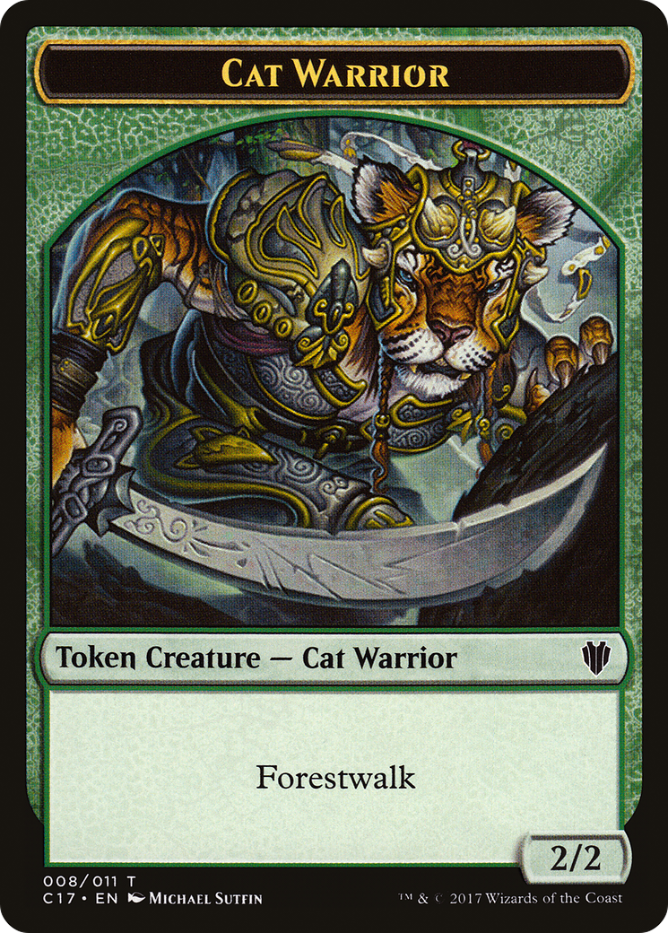 Image of Cat Warrior (TC17-008) - Commander 2017 Tokens