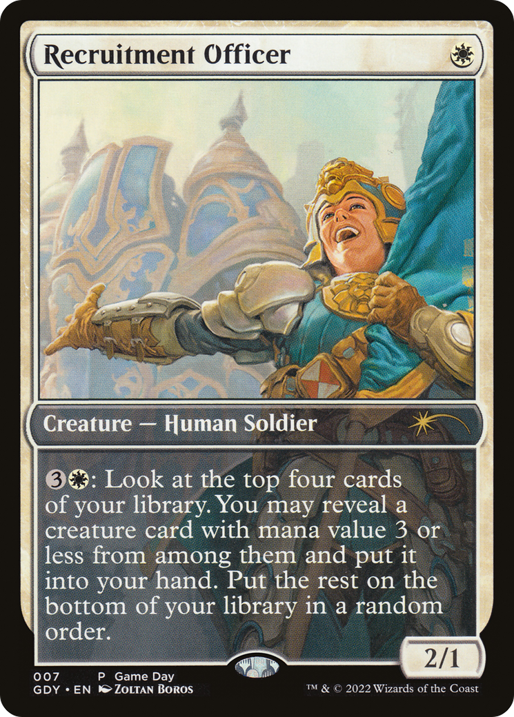 Image of Recruitment Officer (GAME-007) - Game Day Promos