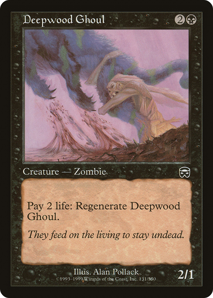 Image of Deepwood Ghoul (MMQ-131) - Mercadian Masques