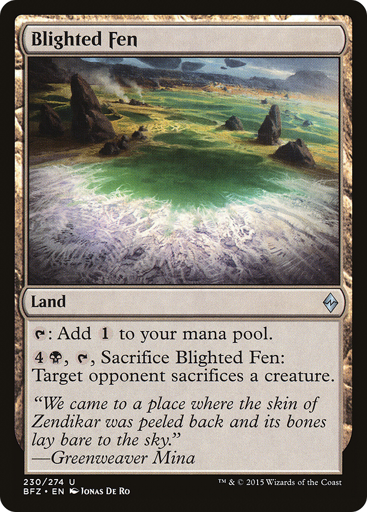 Image of Blighted Fen (BFZ-230) - Battle for Zendikar