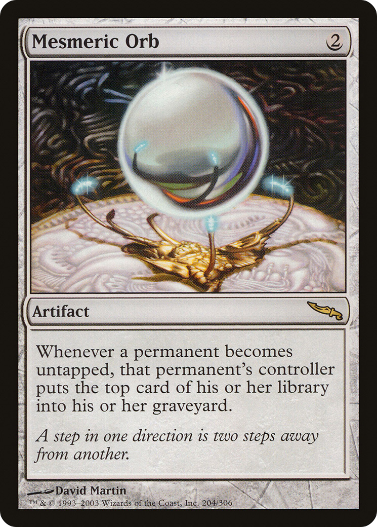 Image of Mesmeric Orb (MRD-204) - Mirrodin Foil