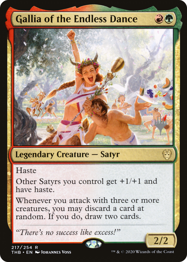 Image of Gallia of the Endless Dance (PPTHB-217P) - Theros Beyond Death Promos