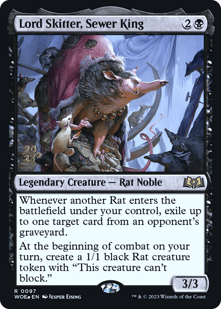 Image of Lord Skitter, Sewer King (PRE-097) - Wilds of Eldraine Promos Foil
