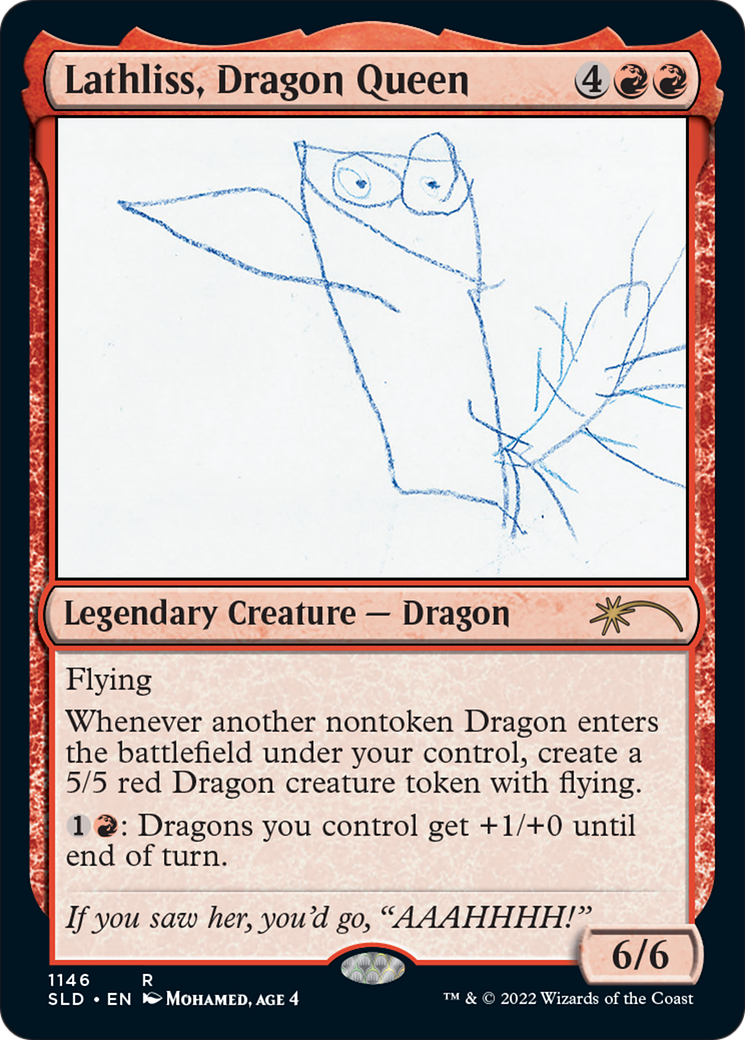 Image of Lathliss, Dragon Queen (1146) (SLD-1146) - Secret Lair Drop Foil