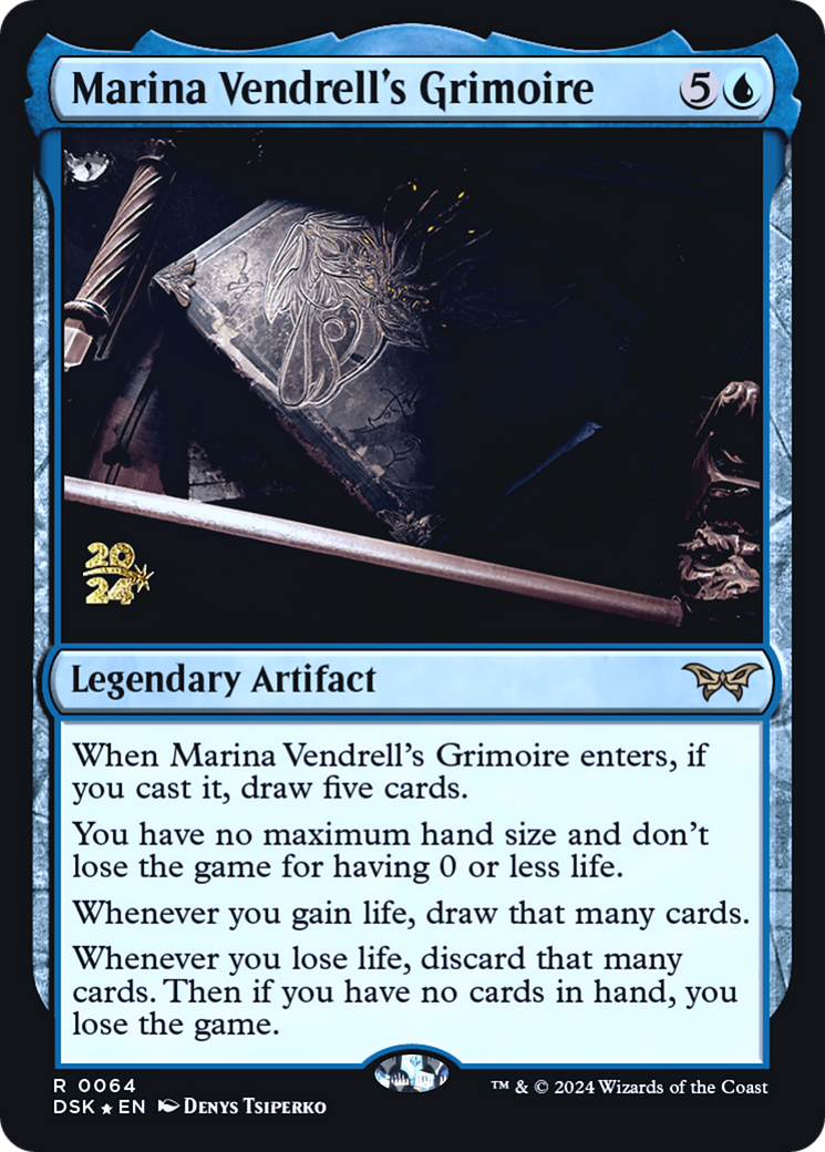 Image of Marina Vendrell's Grimoire (PRE-064) - Duskmourn: House of Horror Promos Foil