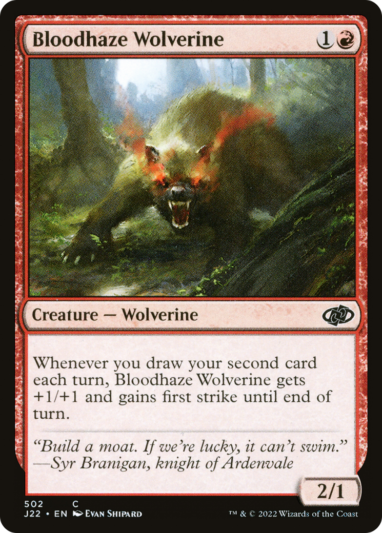 Image of Bloodhaze Wolverine (J22-502) - Jumpstart 2022