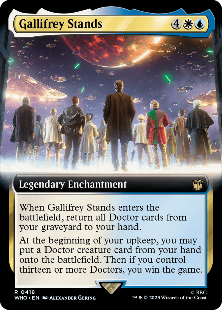 Image of Gallifrey Stands (Extended Art) (WHO-418) - Doctor Who: (Extended Art) Foil