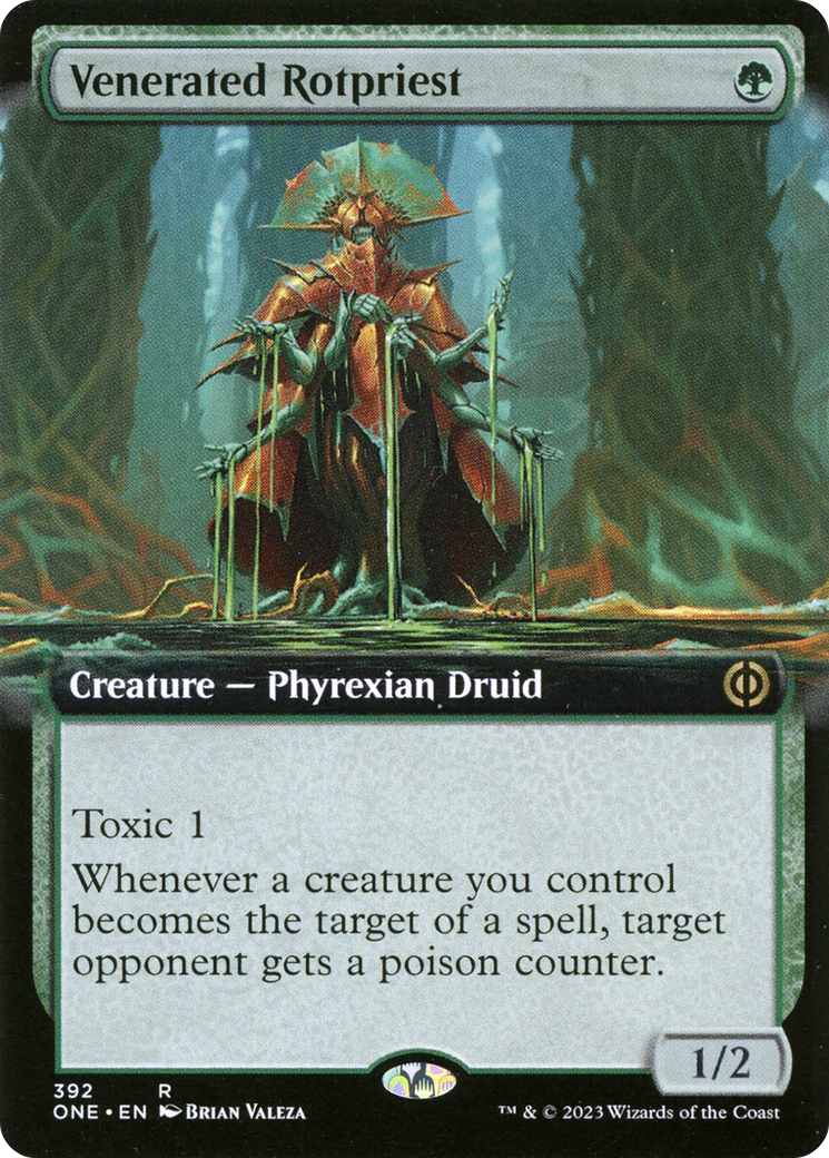 Image of Venerated Rotpriest (Extended Art) (ONE-392) - Phyrexia: All Will Be One: (Extended Art)