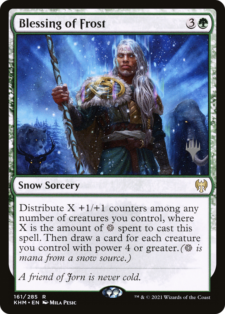 Image of Blessing of Frost (PPKHM-161) - Kaldheim Promos: (snow)