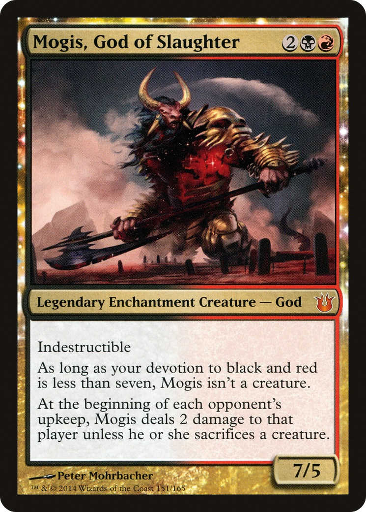 Image of Mogis, God of Slaughter (BNG-151) - Born of the Gods: (enchantment) Foil