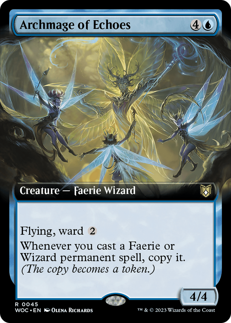 Image of Archmage of Echoes (Extended Art) (WOC-045) - Wilds of Eldraine Commander: (Extended Art)
