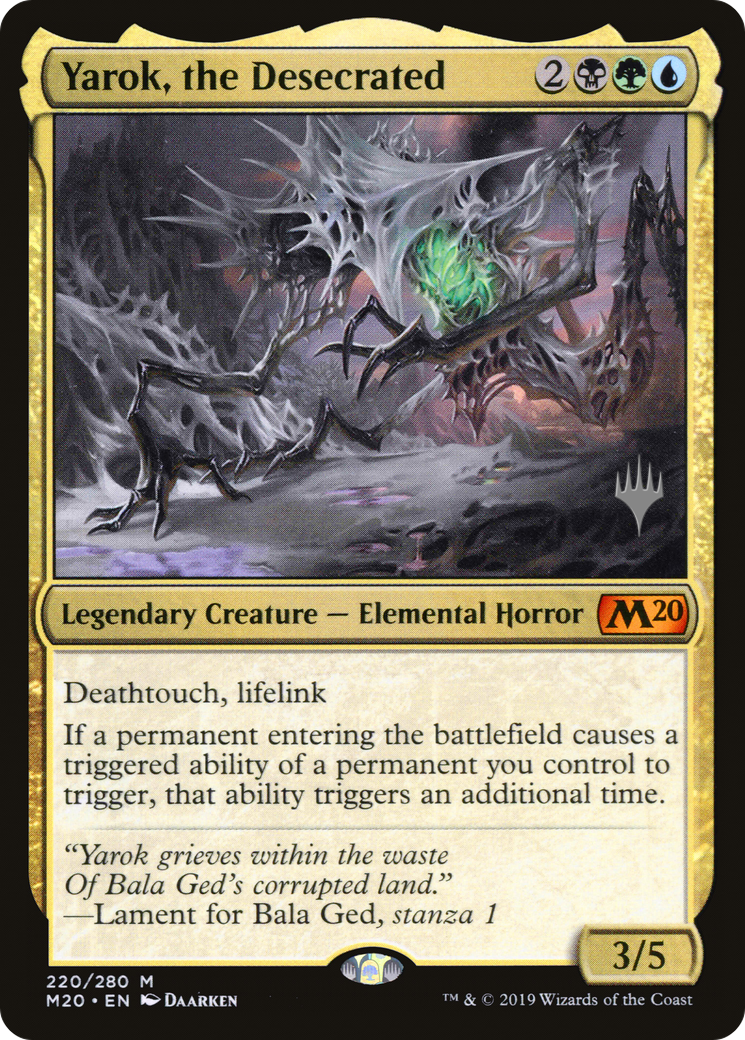 Image of Yarok, the Desecrated (PPM20-220) - Core Set 2020 Promos Foil