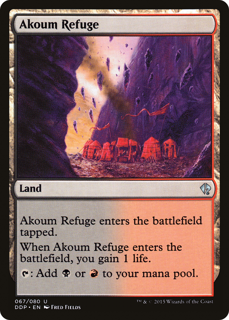 Image of Akoum Refuge (DDP-067) - Duel Decks: Zendikar vs. Eldrazi
