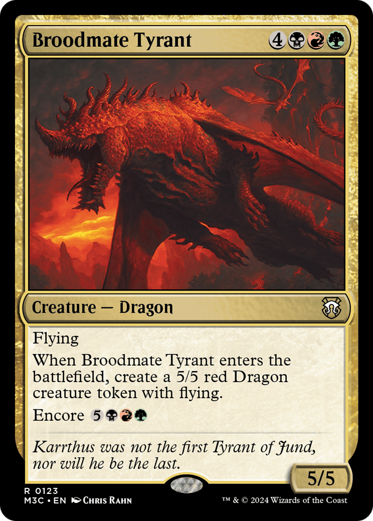 Image of Broodmate Tyrant (M3C-123) - Modern Horizons 3 Commander