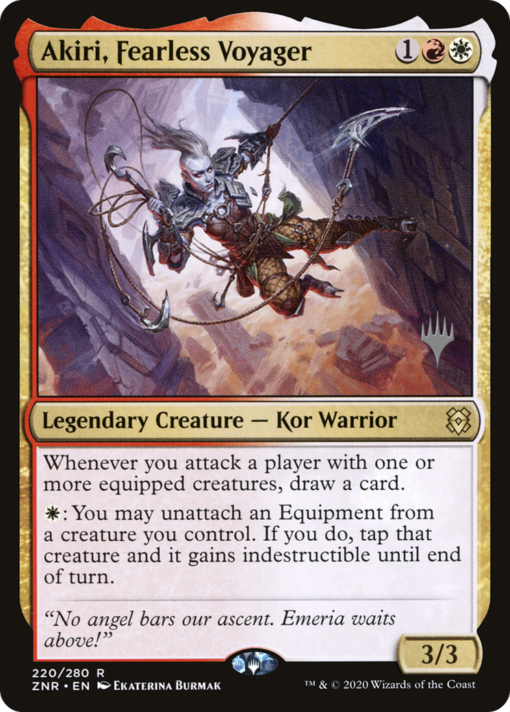 Image of Akiri, Fearless Voyager (PPZNR-220P) - Zendikar Rising Promos