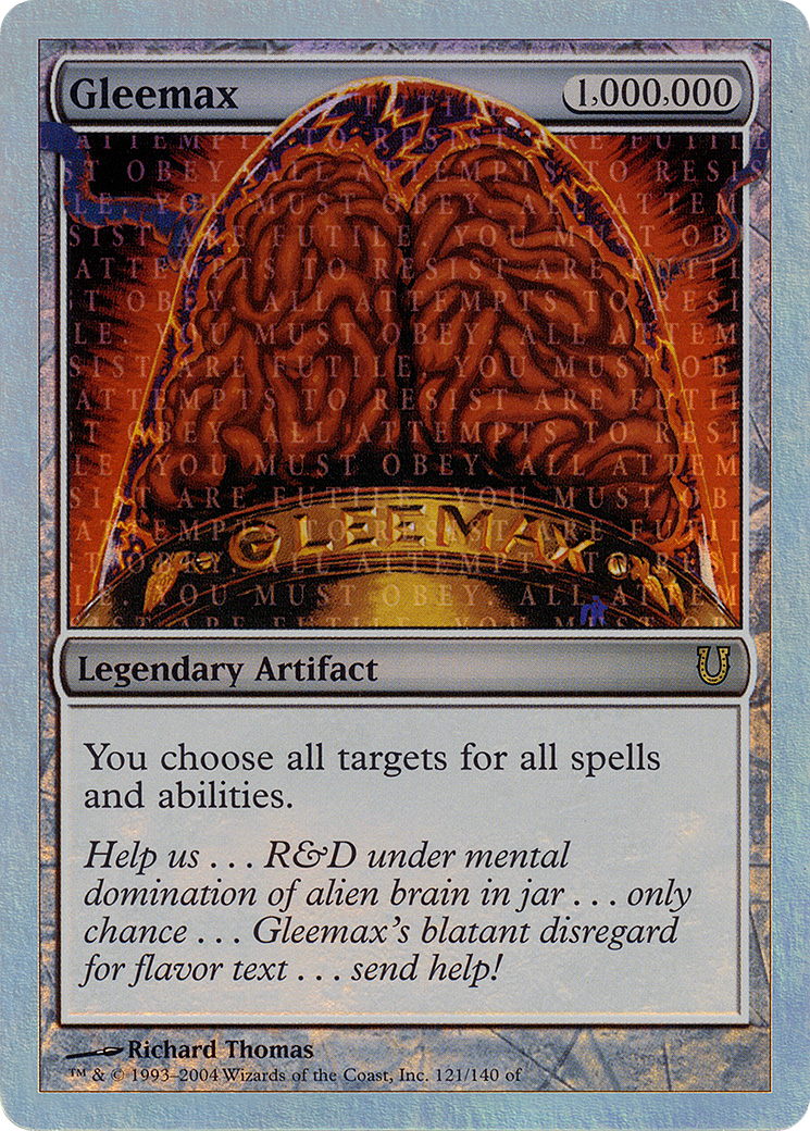 Image of Gleemax (Alternate Foil) (UNH-121) - Unhinged Foil