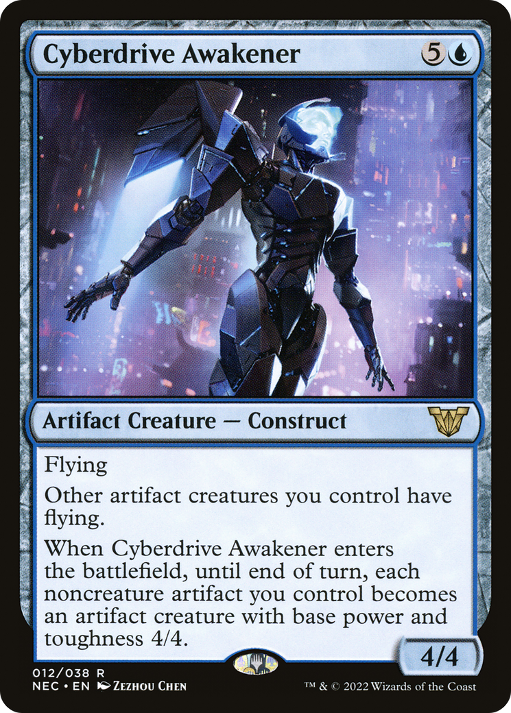 Image of Cyberdrive Awakener (NEC-012) - Neon Dynasty Commander