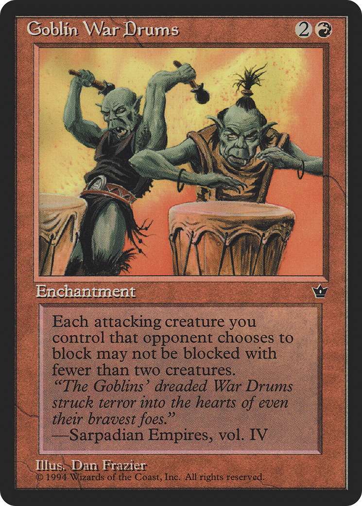 Image of Goblin War Drums (Frazier) (FEM-) - Fallen Empires
