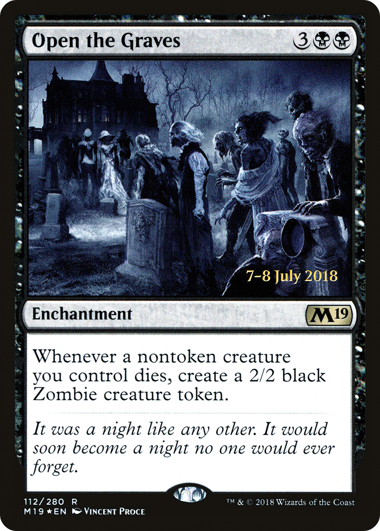 Image of Open the Graves (PRE-112) - Core Set 2019 Promos Foil