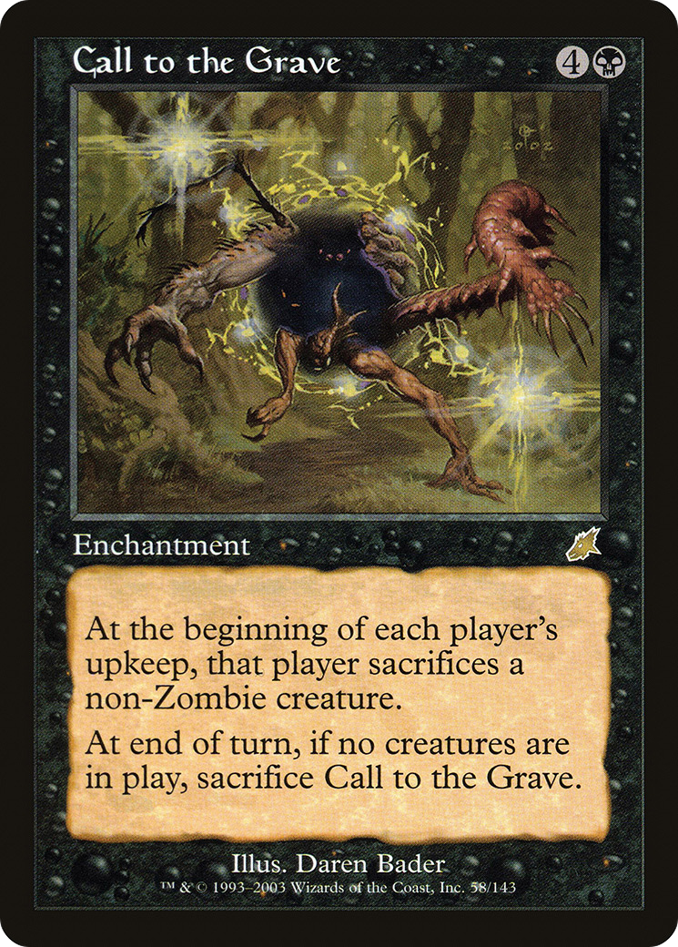 Image of Call to the Grave (SCG-058) - Scourge Foil