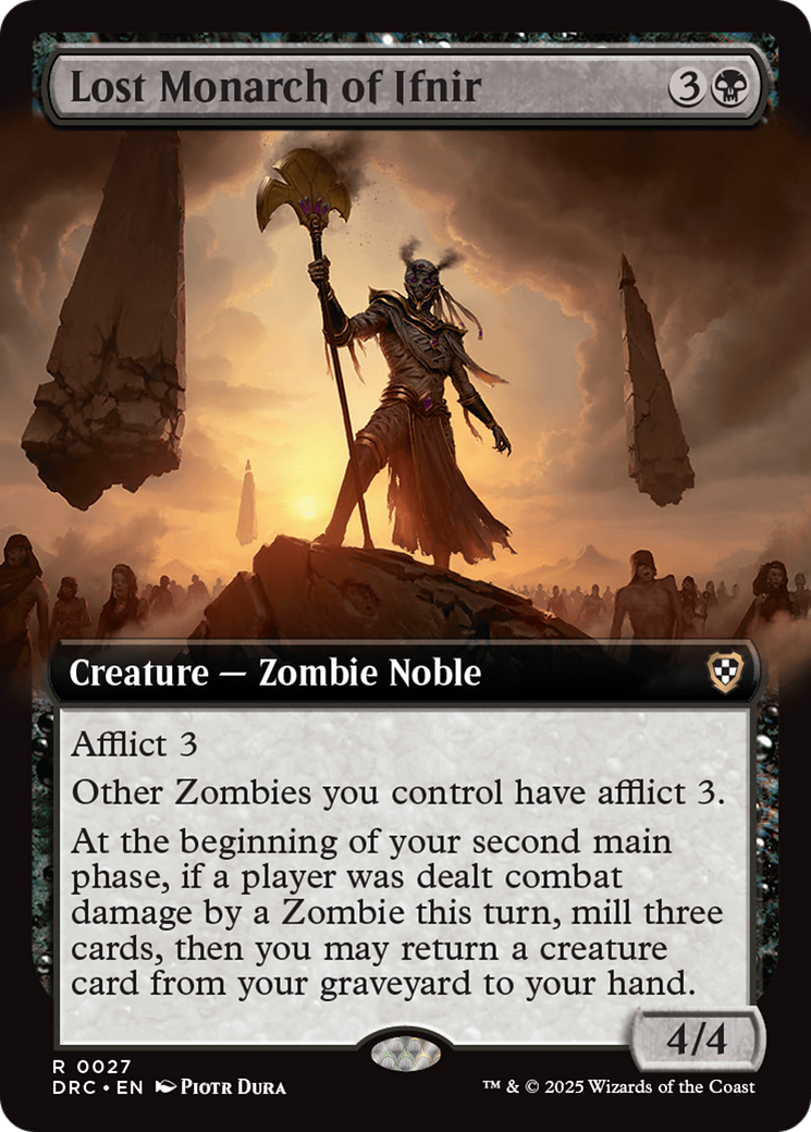 Image of Lost Monarch of Ifnir (Extended Art) (DRC-027) - Commander: Aetherdrift: (Extended Art)